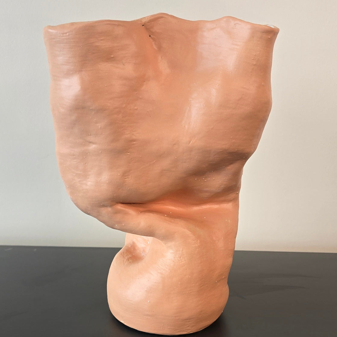 Sculpt Matt Apricot Vessel High