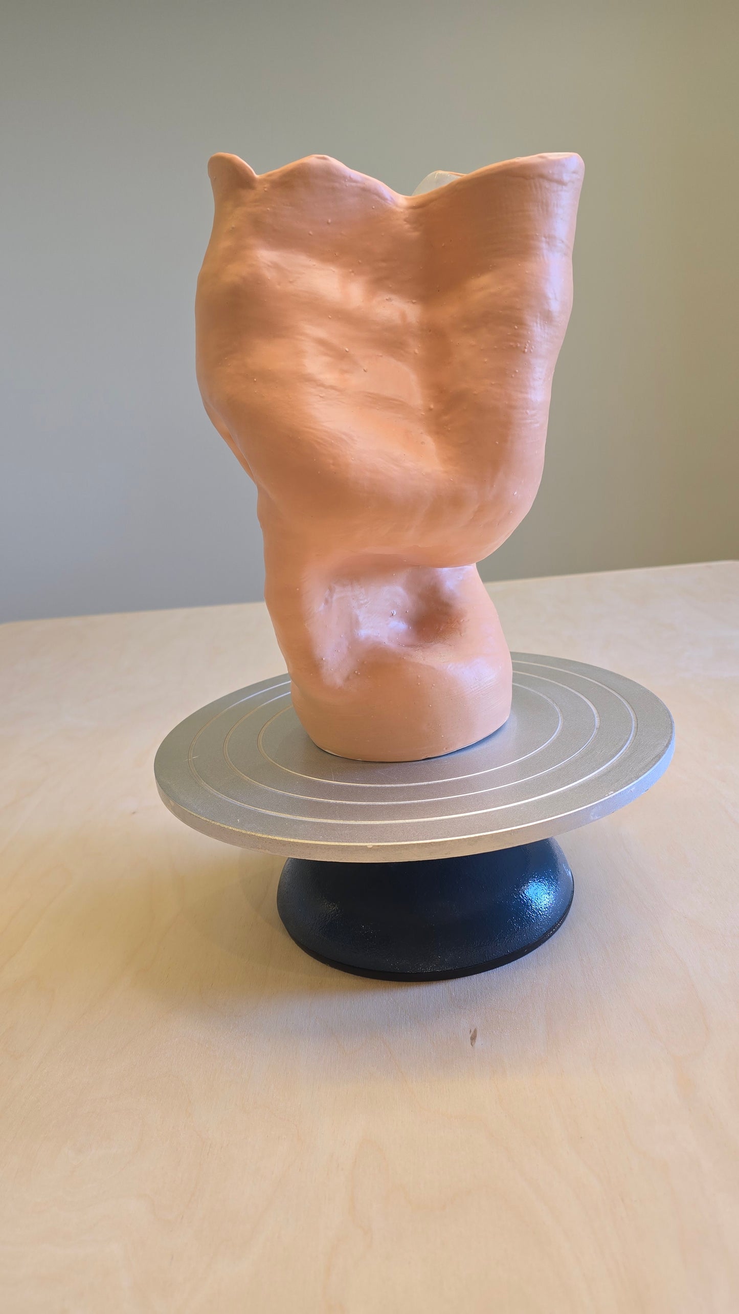 Irregular Matt Apricot Vase