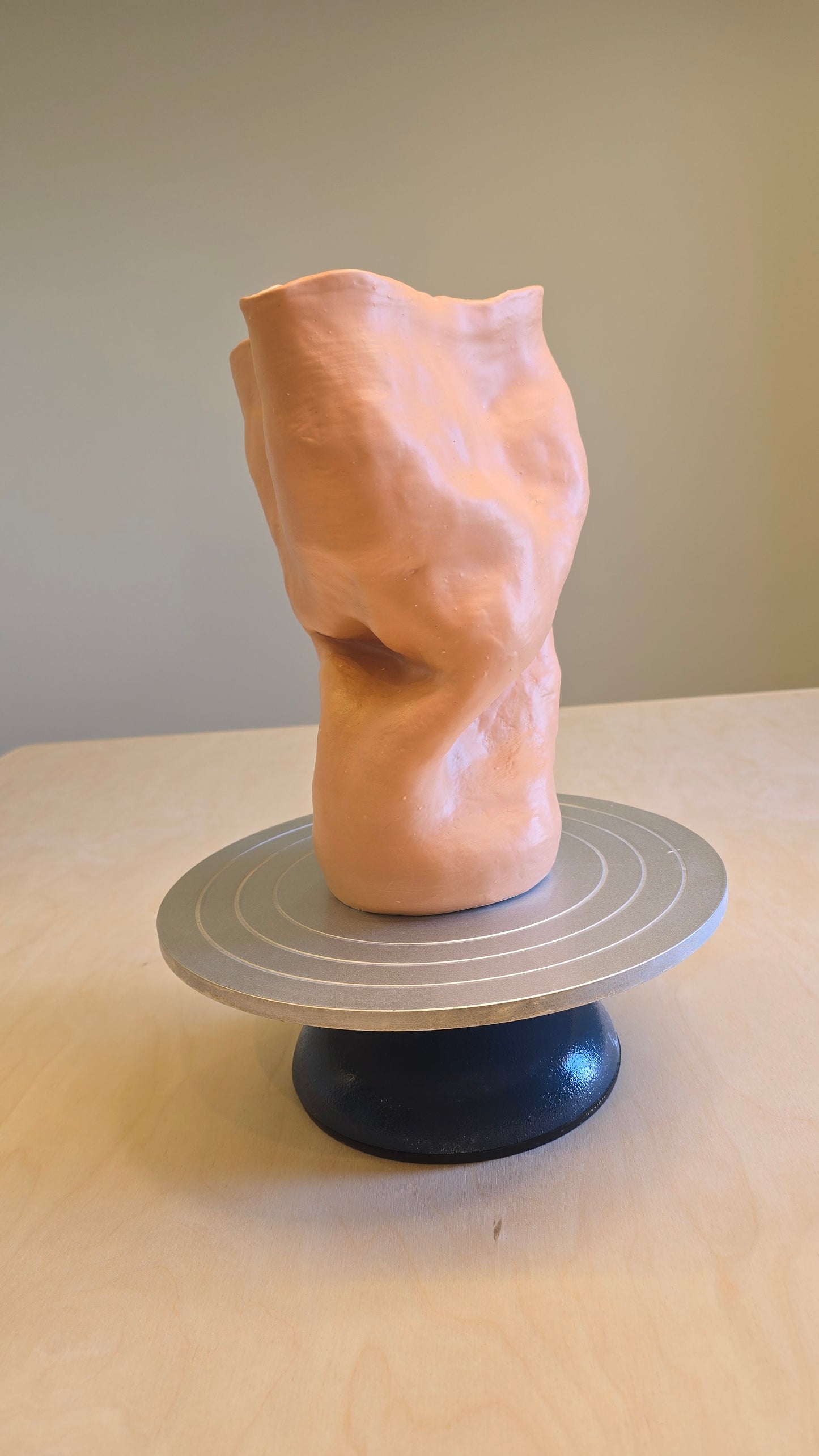Irregular Matt Apricot Vase