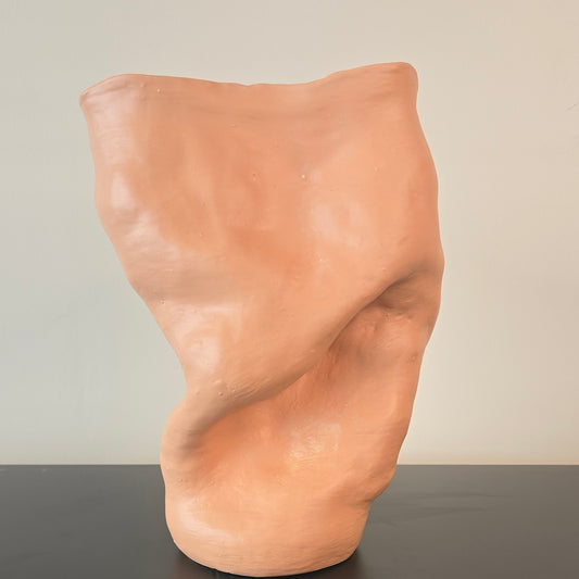 Sculpt Matt Apricot Vessel High