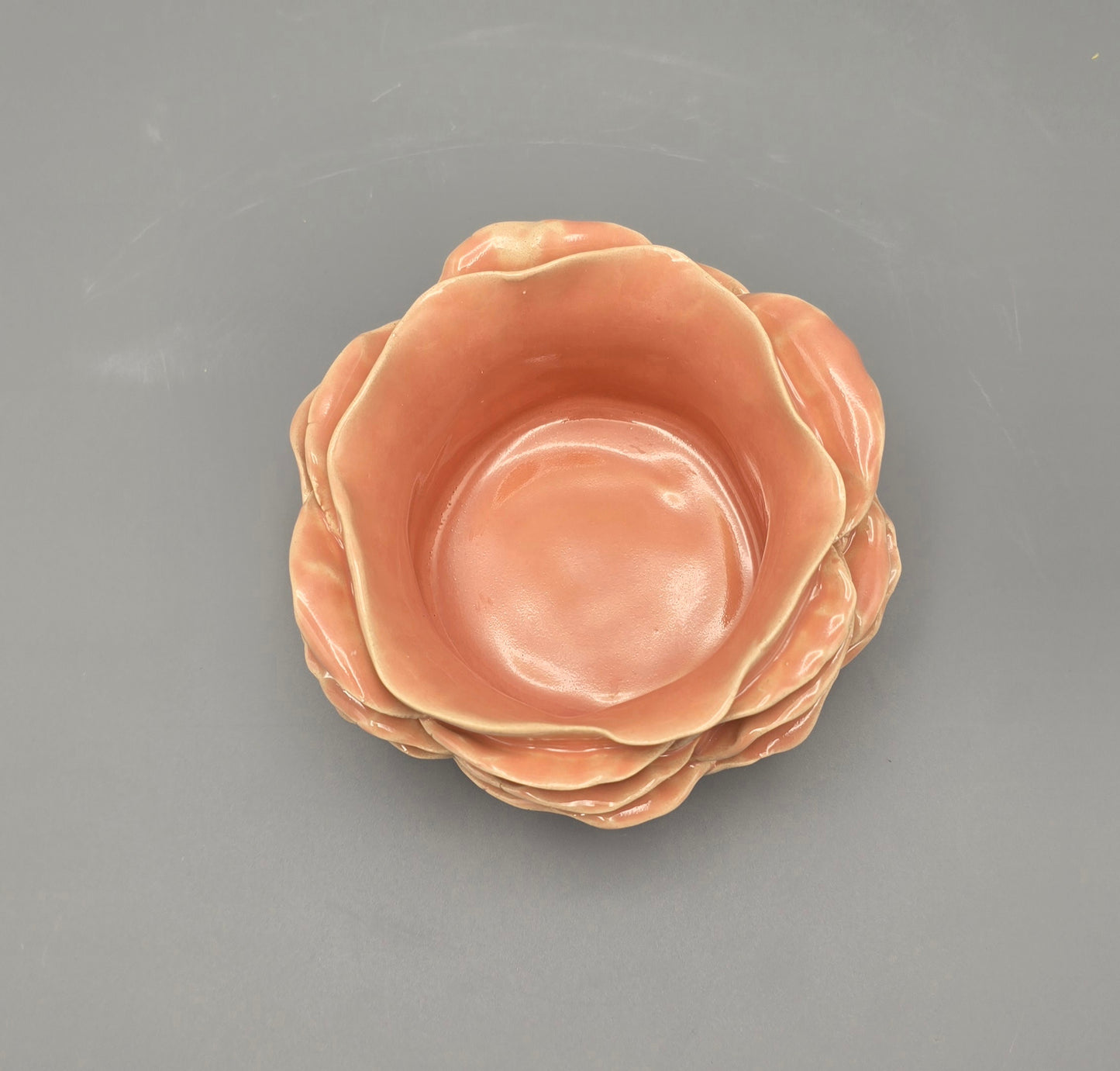 Petal Light Peach Candle Holder