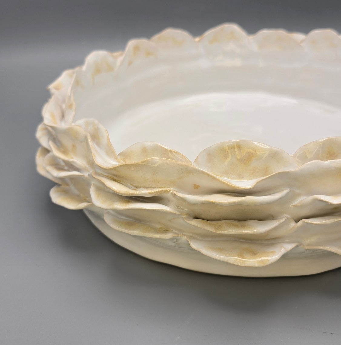 Petal White Serving Dish & Centerpiece Large