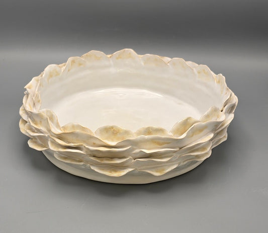 Petal White Serving Dish & Centerpiece Large
