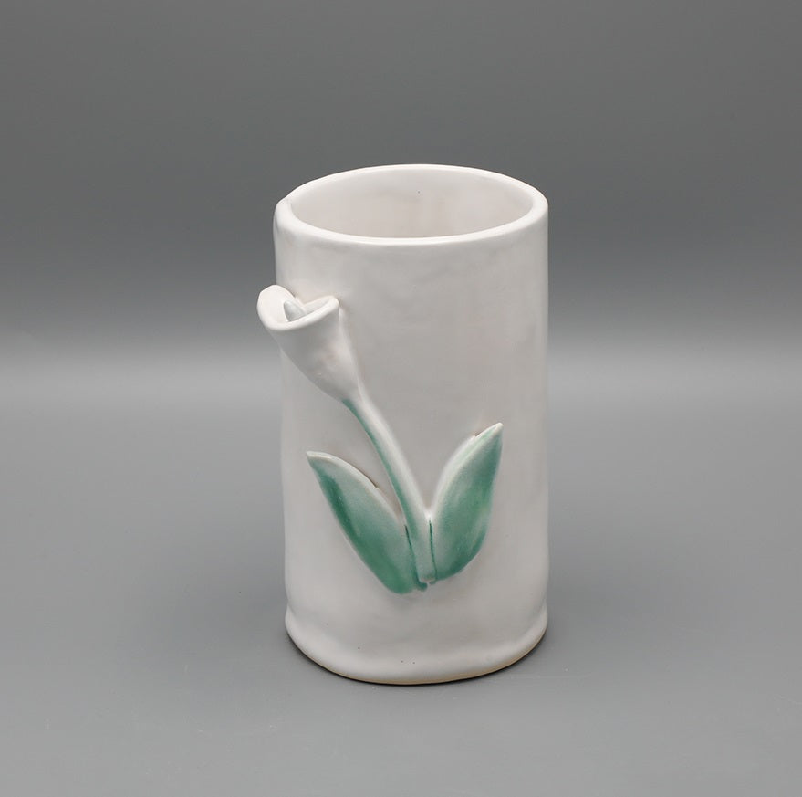 Calla Mist White Vase