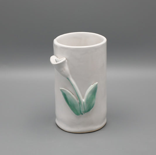 Calla Mist White Vase