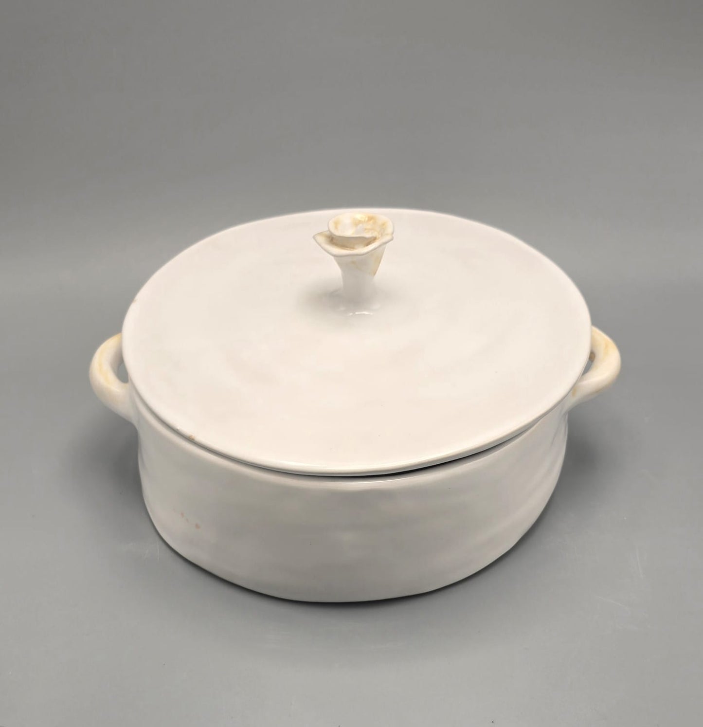 Calla Mist White Serving Pan