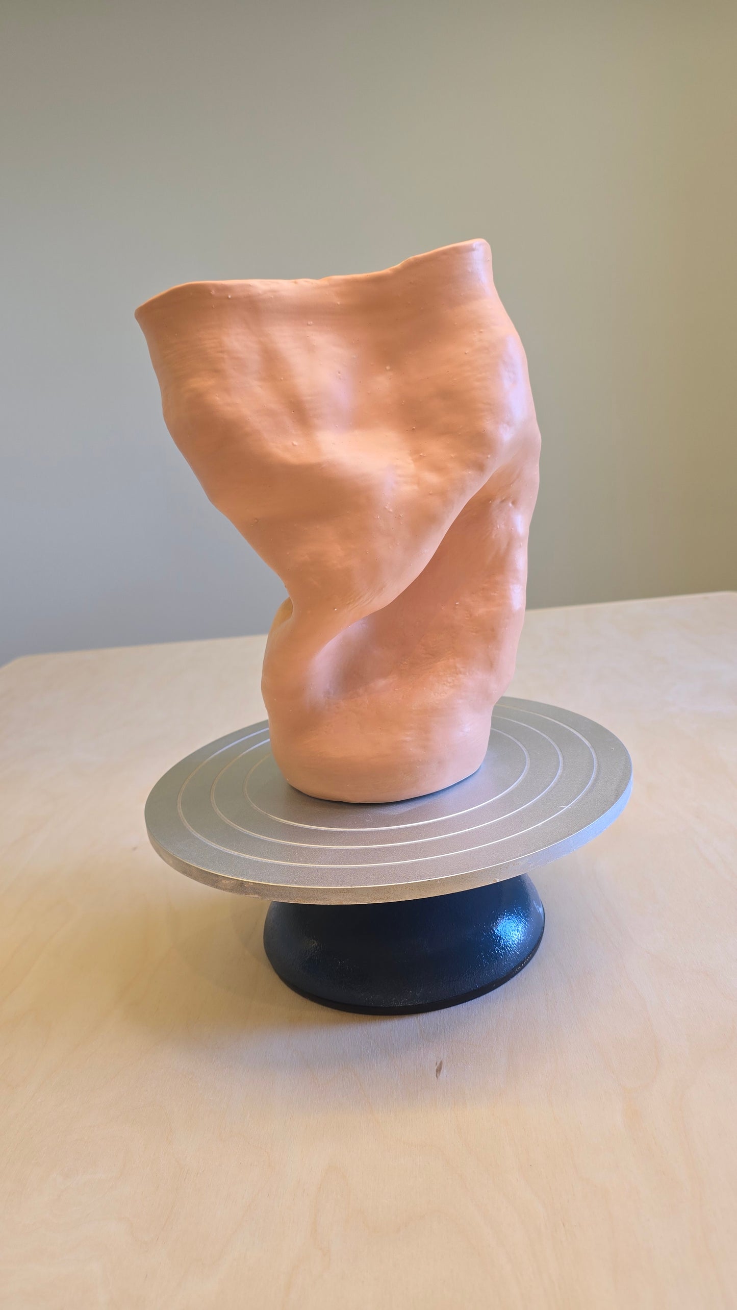 Irregular Matt Apricot Vase