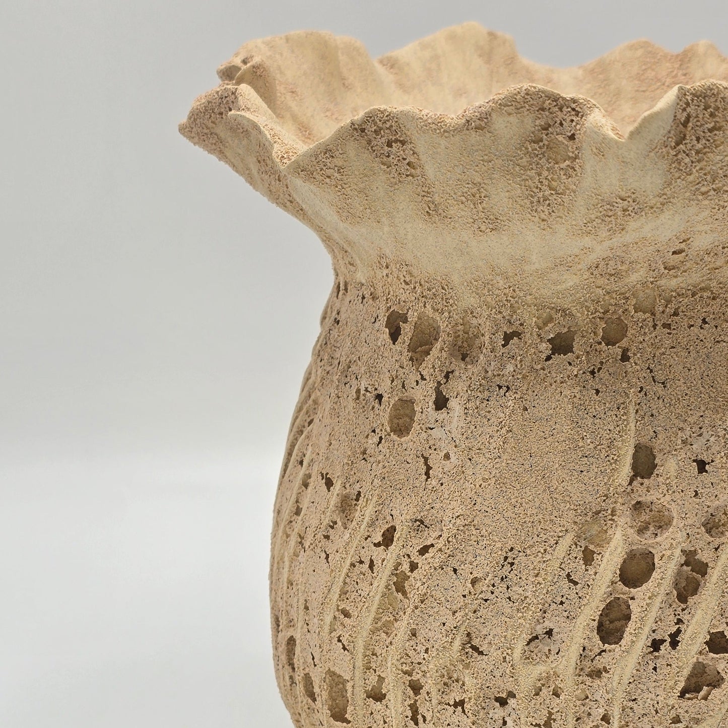 Sculpt Fleur Fossile Vessel