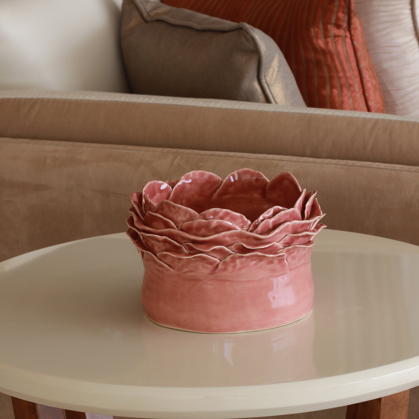 Petal Pink Plum Centerpiece Pot